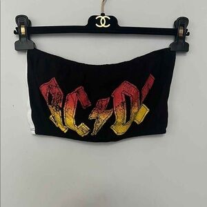 AC/DC Black Graphic Top
